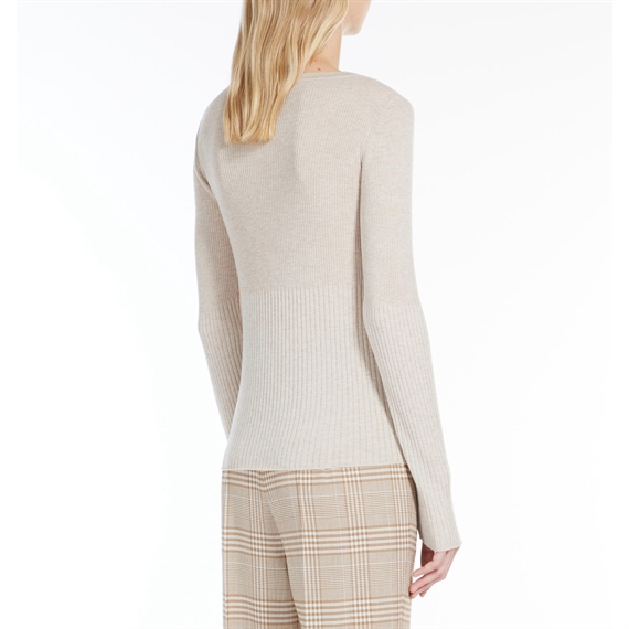 Max Mara Studio Ometto Sweater, Beige